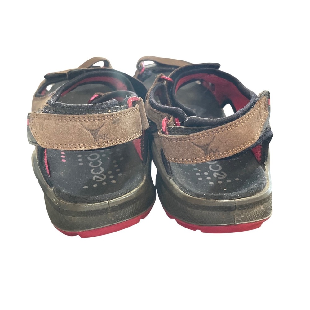 ECCO Offroad Womens Brown Pink Nubuck Leather Hiking Sandals Size 40‎ 9-9.5 - Picture 5 of 10